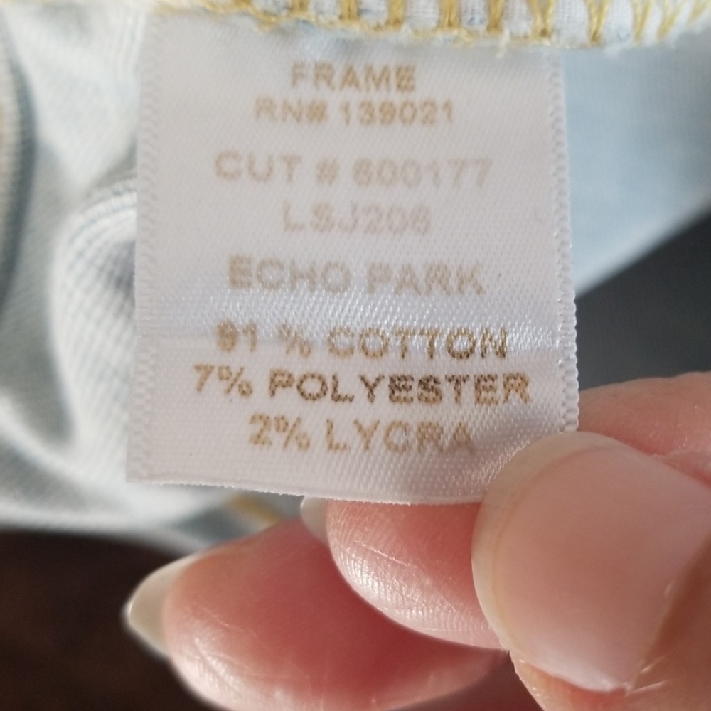 Frame Echo Park Women's Skinny Distressed Denim Jeans Size 26 - Picture 8 of 8